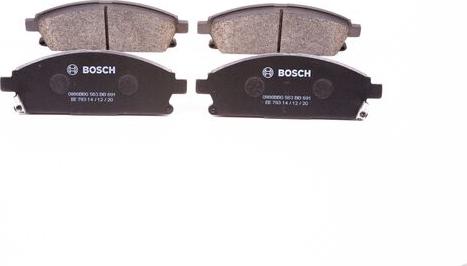 BOSCH 0 986 BB0 563 - Гальмівні колодки, дискові гальма autozip.com.ua