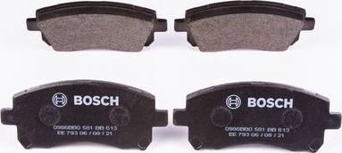 BOSCH 0 986 BB0 581 - Гальмівні колодки, дискові гальма autozip.com.ua