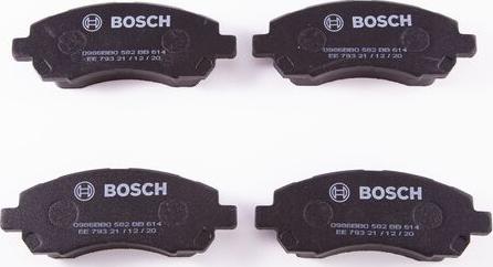 BOSCH 0 986 BB0 582 - Гальмівні колодки, дискові гальма autozip.com.ua