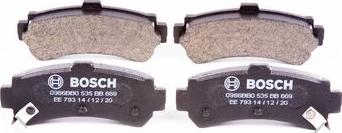 BOSCH 0 986 BB0 535 - Гальмівні колодки, дискові гальма autozip.com.ua