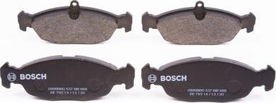 BOSCH 0 986 BB0 537 - Гальмівні колодки, дискові гальма autozip.com.ua