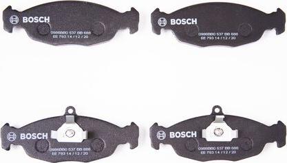 BOSCH 0 986 BB0 537 - Гальмівні колодки, дискові гальма autozip.com.ua