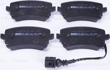 BOSCH 0 986 BB0 576 - Гальмівні колодки, дискові гальма autozip.com.ua