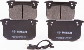 BOSCH 0 986 BB0 053 - Гальмівні колодки, дискові гальма autozip.com.ua