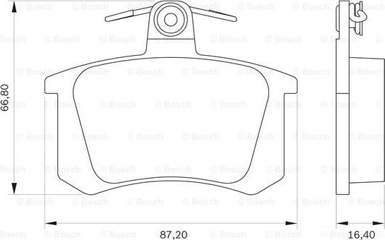 BOSCH 0 986 BB0 079 - Гальмівні колодки, дискові гальма autozip.com.ua