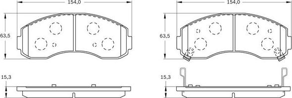 BOSCH 0 986 BB0 078 - Гальмівні колодки, дискові гальма autozip.com.ua