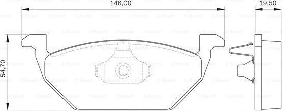 BOSCH 0 986 BB0 139 - Гальмівні колодки, дискові гальма autozip.com.ua