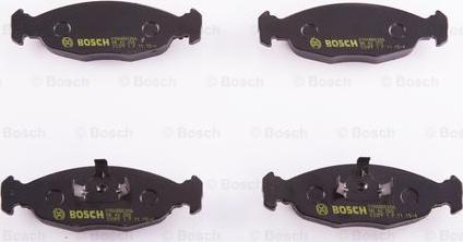 BOSCH 0 986 BB0 266 - Гальмівні колодки, дискові гальма autozip.com.ua