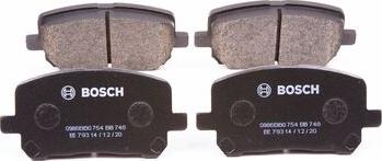 BOSCH 0 986 BB0 754 - Гальмівні колодки, дискові гальма autozip.com.ua