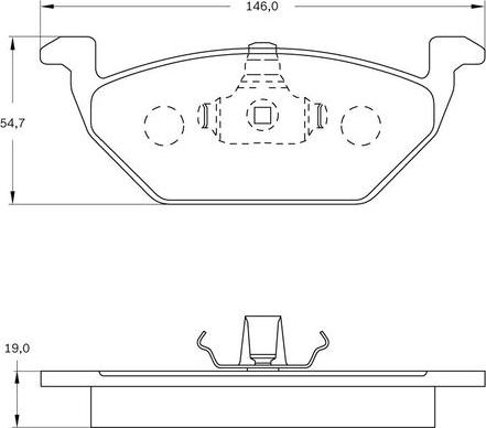 BOSCH 0 986 BB0 717 - Гальмівні колодки, дискові гальма autozip.com.ua