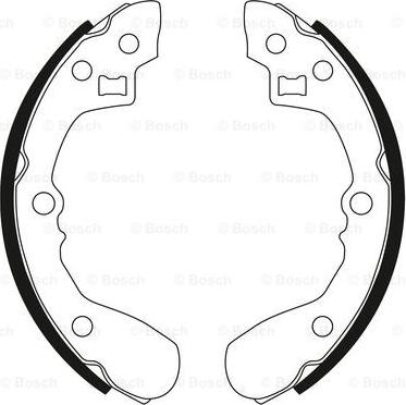 BOSCH 0 986 BB3 541 - Комплект гальм, барабанний механізм autozip.com.ua