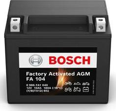 BOSCH 0 986 FA1 040 - Стартерна акумуляторна батарея, АКБ autozip.com.ua
