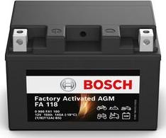 BOSCH 0 986 FA1 180 - Стартерна акумуляторна батарея, АКБ autozip.com.ua