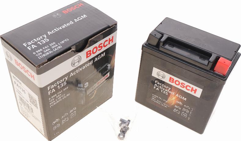 BOSCH 0 986 FA1 350 - Стартерна акумуляторна батарея, АКБ autozip.com.ua