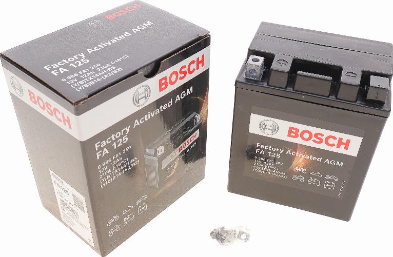BOSCH 0 986 FA1 250 - Стартерна акумуляторна батарея, АКБ autozip.com.ua