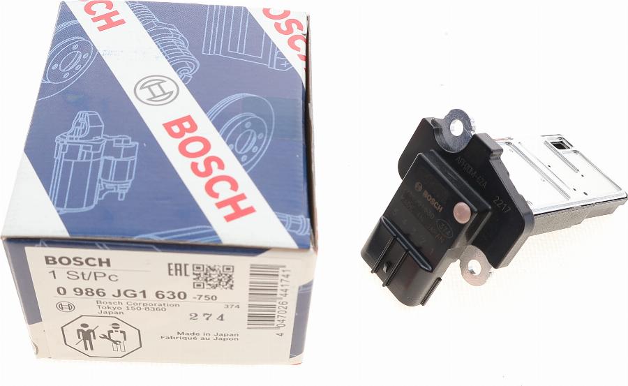 BOSCH 0 986 JG1 630 - Датчик потоку, маси повітря autozip.com.ua