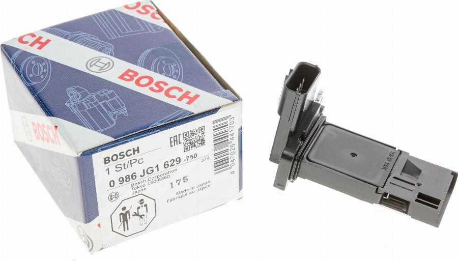 BOSCH 0 986 JG1 629 - Датчик потоку, маси повітря autozip.com.ua