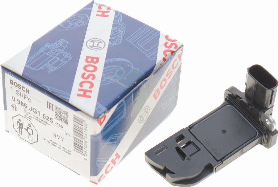 BOSCH 0 986 JG1 625 - Датчик потоку, маси повітря autozip.com.ua