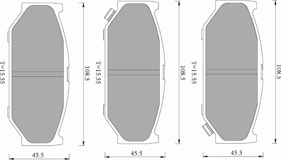 BOSCH 0 986 T10 262 - Гальмівні колодки, дискові гальма autozip.com.ua