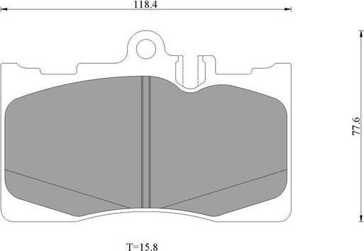 BOSCH 0 986 T11 034 - Гальмівні колодки, дискові гальма autozip.com.ua