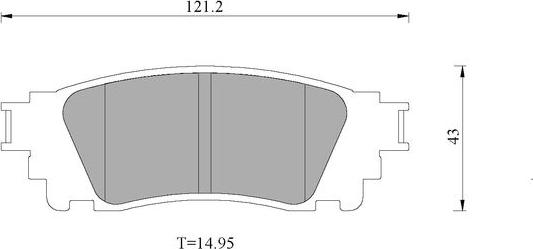 BOSCH 0 986 T11 191 - Гальмівні колодки, дискові гальма autozip.com.ua