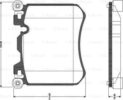 BOSCH 0 986 TB3 099 - Гальмівні колодки, дискові гальма autozip.com.ua