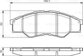 BOSCH 0 986 TB3 173 - Гальмівні колодки, дискові гальма autozip.com.ua