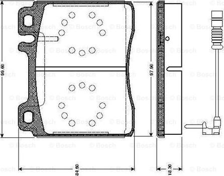 BOSCH 0 986 TB2 687 - Гальмівні колодки, дискові гальма autozip.com.ua