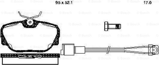 BOSCH 0 986 TB2 621 - Гальмівні колодки, дискові гальма autozip.com.ua