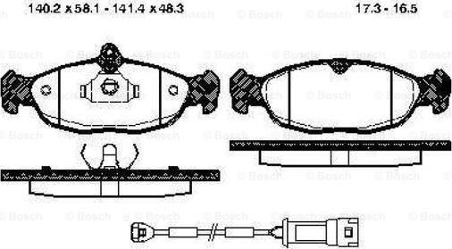 BOSCH 0 986 TB2 679 - Гальмівні колодки, дискові гальма autozip.com.ua