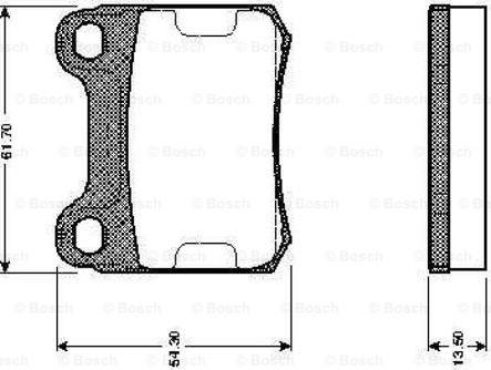 BOSCH 0 986 TB2 084 - Гальмівні колодки, дискові гальма autozip.com.ua