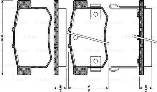 BOSCH 0 986 TB2 179 - Гальмівні колодки, дискові гальма autozip.com.ua