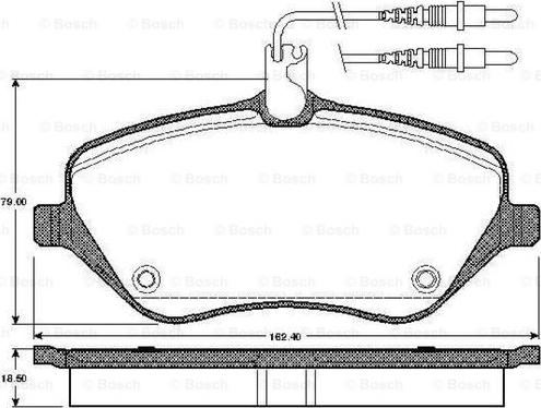 BOSCH 0 986 TB2 880 - Гальмівні колодки, дискові гальма autozip.com.ua