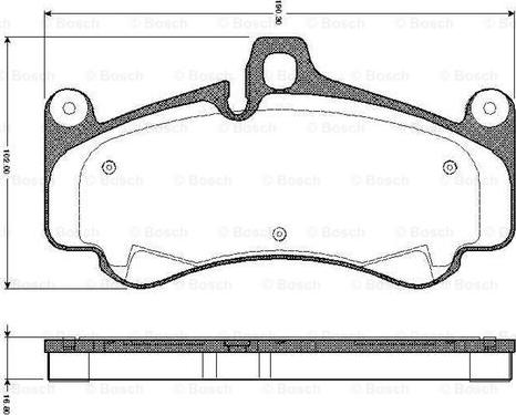 BOSCH 0 986 TB2 872 - Гальмівні колодки, дискові гальма autozip.com.ua