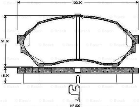 FORD ASIA / OCEANIA B2YD3328Z - Гальмівні колодки, дискові гальма autozip.com.ua