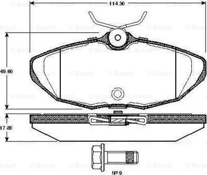 BENDIX 573237B - Гальмівні колодки, дискові гальма autozip.com.ua