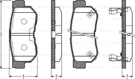 BOSCH 0 986 TB2 370 - Гальмівні колодки, дискові гальма autozip.com.ua