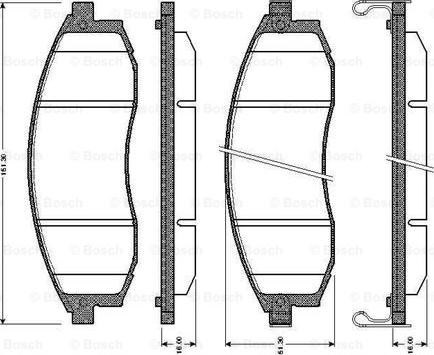 BOSCH 0 986 TB2 293 - Гальмівні колодки, дискові гальма autozip.com.ua