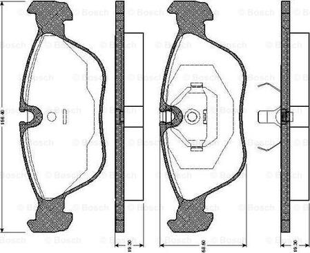 BOSCH 0 986 TB2 248 - Гальмівні колодки, дискові гальма autozip.com.ua