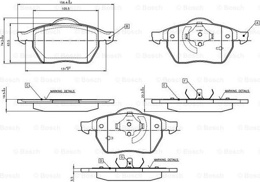 FERRON TOP04020149 - Гальмівні колодки, дискові гальма autozip.com.ua