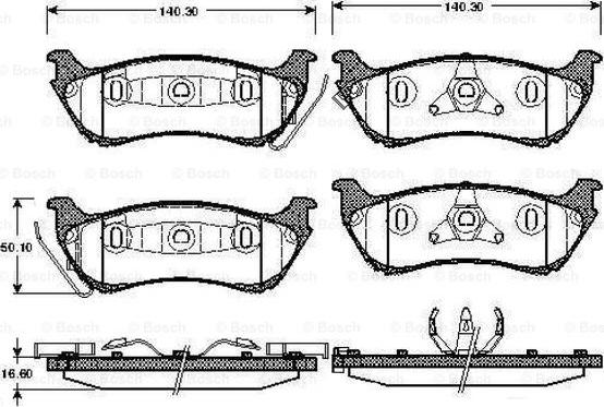BOSCH 0 986 TB2 782 - Гальмівні колодки, дискові гальма autozip.com.ua
