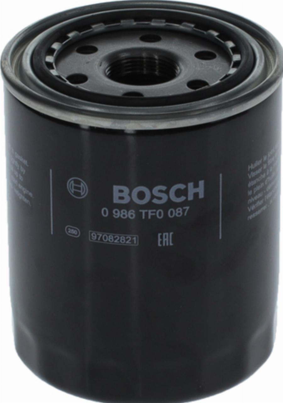 BOSCH 0 986 TF0 087 - Масляний фільтр autozip.com.ua
