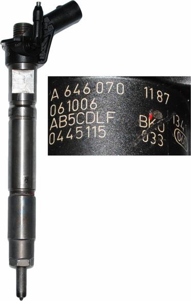 BOSCH 0 445 115 033 - Форсунка паливна, розпилювач і утримувач autozip.com.ua