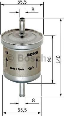 BOSCH 0 450 905 280 - Паливний фільтр autozip.com.ua