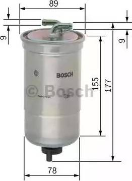 BOSCH 0 450 906 440 - Паливний фільтр autozip.com.ua