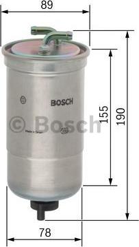 BOSCH 0 450 906 442 - Паливний фільтр autozip.com.ua