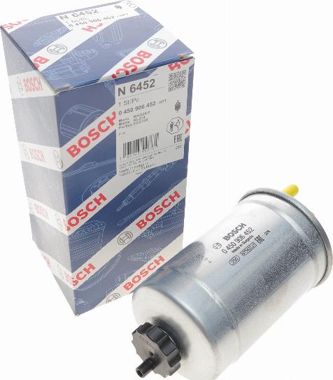 BOSCH 0 450 906 452 - Паливний фільтр autozip.com.ua