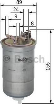BOSCH 0 450 906 409 - Фільтр паливний autozip.com.ua