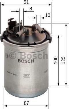 BOSCH 0 450 906 426 - Паливний фільтр autozip.com.ua