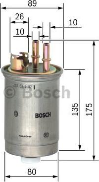 BOSCH 0 450 906 357 - Паливний фільтр autozip.com.ua